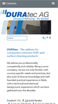 Mobile Screenshot of duratec.ch